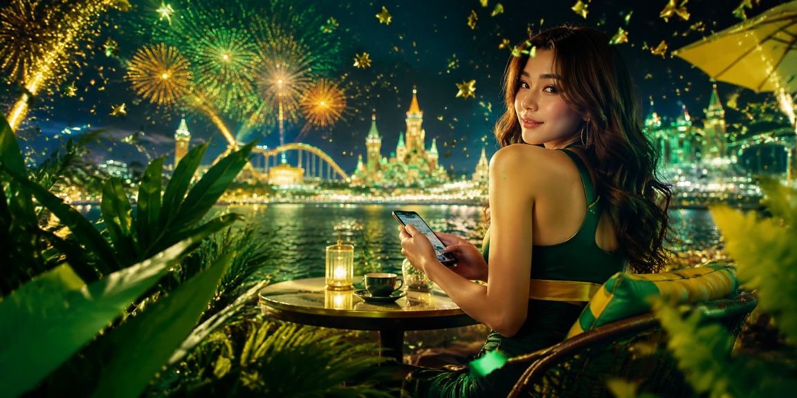 Pemain mengakses kasino langsung 54200 melalui telefon pintar di Malaysia